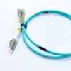 computer room connection low loss sc to lc multimode fiber patch cable 10gb 50um om3 150 fiber, duplex, 3.0mm 1mts aqua, 1pc/bag