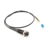 threaded locking odc male to lc single mode fiber cable 1m, 2 cores 5mm g.657 lszh black for ftta 5g base station