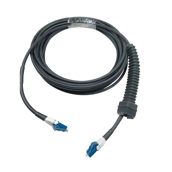 high shock, vibration, and mechanical resistance nsn uniboot lc to lc single mode fiber patch cable sm duplex, g657a2 lszh 5.0mm black, blue lc/upc connector