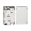 fttb floor subscriber plastic optical termination box, 2 sc port, wall mounting, gray color, ul94v0 material