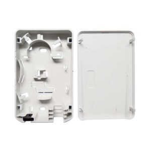 fttb floor subscriber plastic optical termination box, 2 sc port, wall mounting, gray color, ul94v0 material