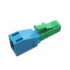 lc/upc female to lc/apc male fiber optic attenuator, apc green, upc blue, metal ion erbium doped attenuation fiber, simplex, sm 1260 1640nm, 1pc/bag with test report