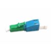 lc/upc female to lc/apc male fiber optic attenuator, apc green, upc blue, metal ion erbium doped attenuation fiber, simplex, sm 1260 1640nm, 1pc/bag with test report