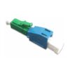 lc/upc female to lc/apc male fiber optic attenuator, apc green, upc blue, metal ion erbium doped attenuation fiber, simplex, sm 1260 1640nm, 1pc/bag with test report