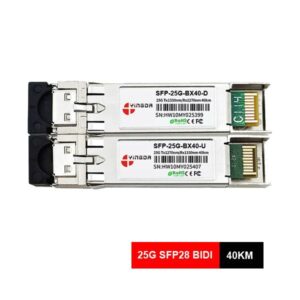 single fiber sfp28 module lc connector 1270/1330nm lr er sx, central wavelength tx rx 1270nm 1330nm, low emi 25g bidi