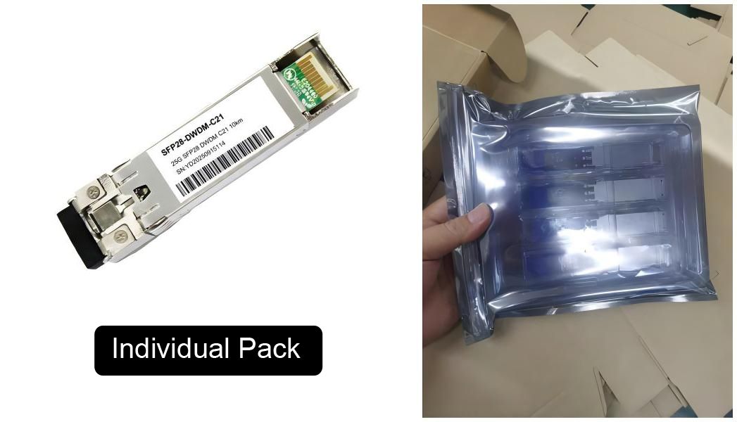 intelligent security and monitoring networks use 25g dwdm sfp28 transceivers, c21 ~c60 100 ghz itu channel, 15km, ddm, 0oc to +70??c