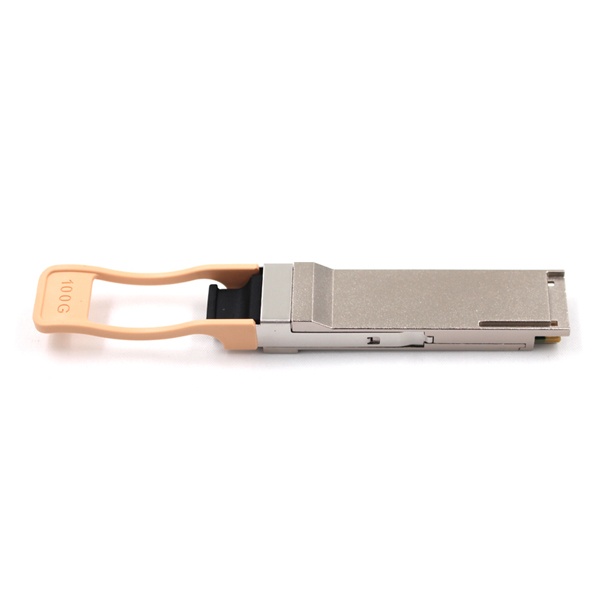 qsfp28 100g sr4 4 qsfp28 100g optical transceiver, multimode om3 12 fiber mpo interface 850nm 100m short range sr for cross rack backbone transmission