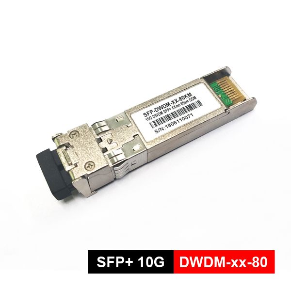 10g single mode tunable dwdm sfp+ transceivers 80km, c band 1525 to 1565nm,l band 1570 to 1610nm, with ddm lc duplex fiber