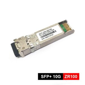 10g sfp+ module zr100 1550nm eml+apd, 100km≤ 1.6w consumption, sm dual lc interface, 10g zr optics, up to 11.3gbps data links in 40°c ~ +85°c outdoor cabinet