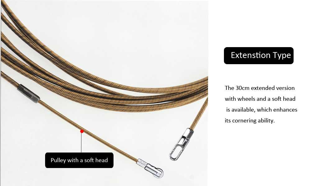 Bendable Spring Rope Threading Tool Best 4mm Pure Spring Conceald Conduit Wire Threading Tool