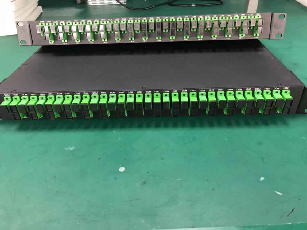 rack with wdm modules