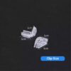 invisible fiber optic corner protector, plastic transparent indoor guides (inner & outer) for fiber invisible cables, sold as a pair