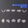 invisible fiber optic corner protector, plastic transparent indoor guides (inner & outer) for fiber invisible cables, sold as a pair