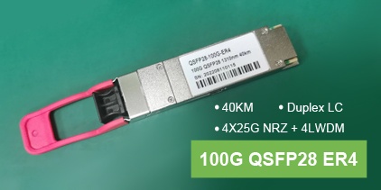 100g qsfp28 er4 transceiver module