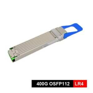 400g osfp112 lr4 transcevier, 10km, lan wan from 1295nm, 1300nm, 1304nm, 1309nm wavelength, smf os2 mpo 12/apc interface, 4x106.25gbps (53.125gbd pam4) electrical interface