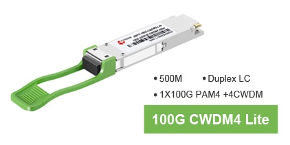 qsfp 100g cwdm4 lite transceiver module