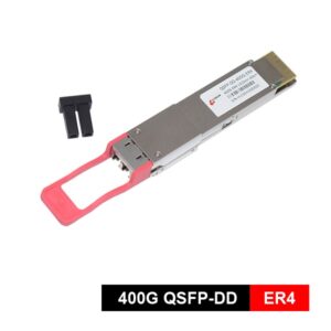 qsfp 400g er4 optical transcevier, standard 40km. lwdm4 wavelength (1295nm, 1300nm, 1304nm, 1309nm) , power budget 18db, lc duplex optical interface, 10w 12w consumption