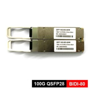 80km qsfp28 100g bidirectional fiber transceiver, side a: tx1270/tx1310nm, side b: tx1310/tx1270nm,