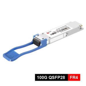 qsfp 100g fr4 optical transceiver module, 4 x 25gb/s dfb based lwdm uncooled transmitter, smf lc duplex connector, 2km, 0°c ~ 70°c