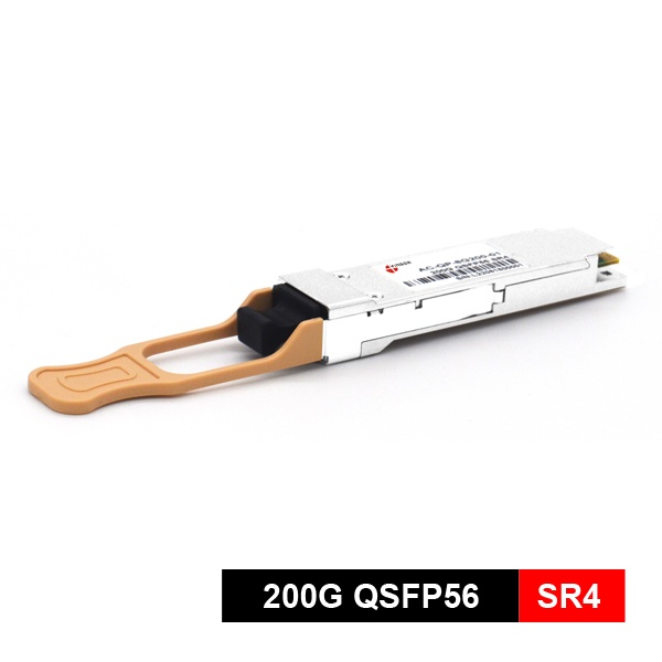 qsfp56 200g sr4 transcevier, mmf om4 850nm 100m mpo 12 upc endface, 8x25g nrz, power consumption