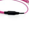 qsfp28 mpo mtp to lc cable, mpo male connector, type b, 12 cores om4 3.0mm lszh 1mtr, fanout lc pigtails 2.0mm 0.5 mtr