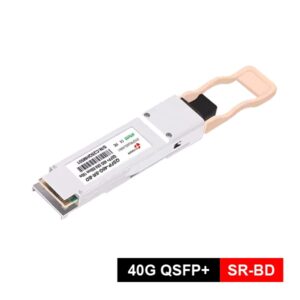 qsfp 40g bidi short reach transceiver, dual wavelength 850nm / 900nm ,150m over multimode fiber, ddm, duplex lc interface