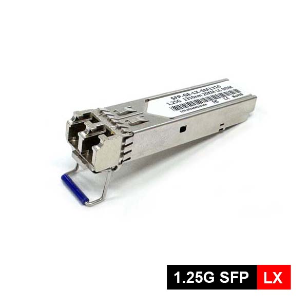 gigabit ethernet switches and routers use 1310nm 1.25gbps 2km duplex lc 1000base lx sfp transceiver lite version for single mode fiber g.652d, 0 ~ 70℃ (copy)