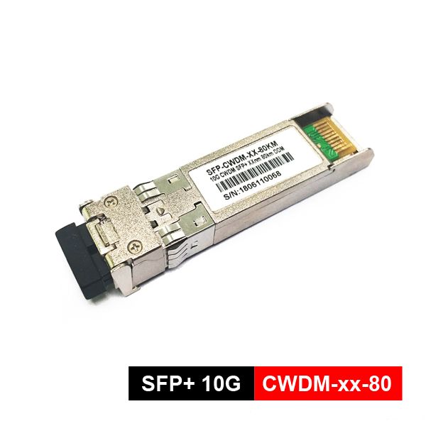 sfp cwdm 10g (9.95gbps to 11.3gbps), cwdm eml+apd,single mode 1270 1610nm, duplex lc, os2 9/125um,80km