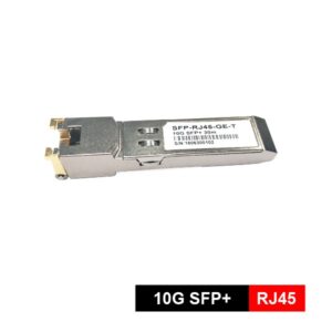 10gbase t sfp+ 10gb sfp to rj45 transceiver 30m, suitable for copper patch cord sfp+ cat7 cat6a, cat5e 30 to 100 meters, 0℃ ~ 70℃