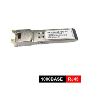 1000base t sfp transceiver module for category 5 copper wire 100 meters, rj45 electrical port, 0℃ ~ 70℃ commercial use