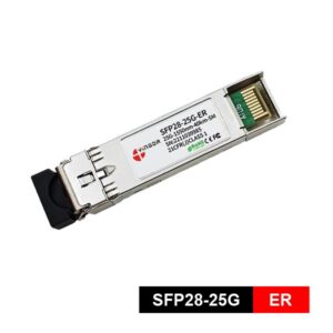25g sfp28 er 40km fiber optic moduule single mode 1310nm duplex lc receptacle,