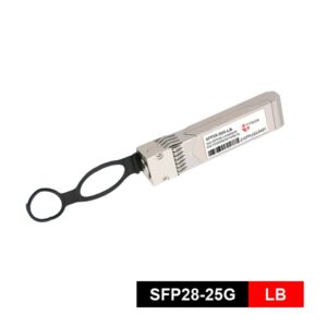 hot pluggable 25g sfp28 loopback module, internal electrical loopback, sfp+ electrical interface,supports 1.25~28.2gbps bit rates and cdr bypass