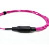 base 8 qsfp 40g sr4 mpo cable om4 lszh 3.0mm 1mts, 4sc duplex pigtails with number mark, 1pc/pack, free sample