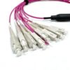 base 8 qsfp 40g sr4 mpo cable om4 lszh 3.0mm 1mts, 4sc duplex pigtails with number mark, 1pc/pack, free sample