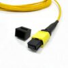 12 fiber single mode mtp fanout cable,type a, breakout 12 single core st pigtails 2.0mm 0.35m for iiot, medical or military use