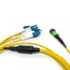 usconec mtp lc breakout cable sm os2 3.0mm 1m lszh yellow, base 8 mtp apc male connector il