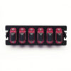 6 port MPO adapter plate OM4 multimode magenta with flange from Yingda